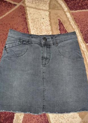 Спідниця юбка спідничка міні джинсова денім3 фото