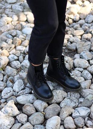 Dr. martens 1460 black жіночі черевики мартінс чорний колір (36-40)💜5 фото
