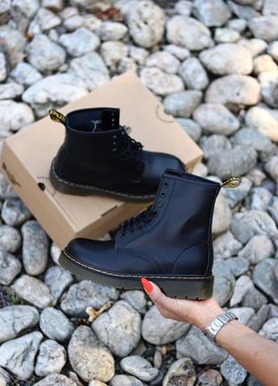 Dr. martens 1460 black жіночі черевики мартінс чорний колір (36-40)💜9 фото