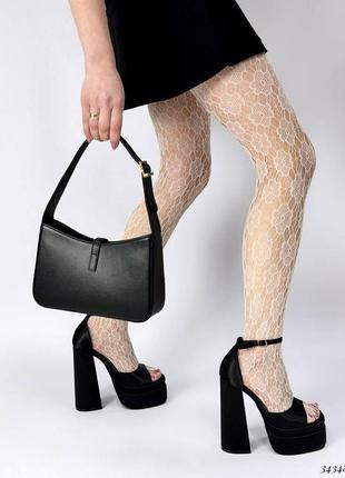 Ефектні атласні босоніжки братц на високих підборах