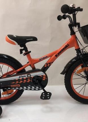 Детский велосипед hammer  kawasaki-ninja k1620-16 16 дюймов  оранж