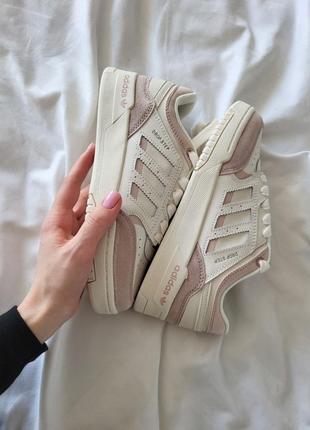 Кожаные кроссовки adidas drop step pink2 фото