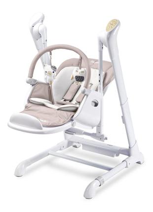 Стільчик для годування + гойдалка 2 в 1 caretero indigo beige5 фото