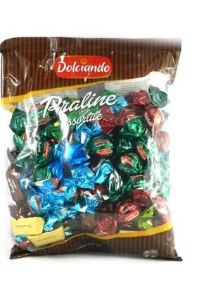 Цукерки dolciando praline assortite, 850 г (код: 06803)