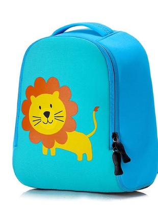 Детский рюкзак "лев", синий.