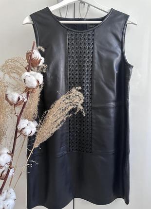Шикарна шкіряна сукня сарафан liu jo італія 🇮🇹  m5 фото