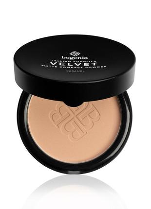 Пудра для обличчя bogenia velvet matte №106 карамельний caramel