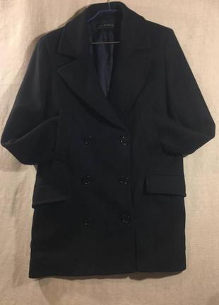 Демісезонне з вовною пальто -піджак прямого крою4 фото