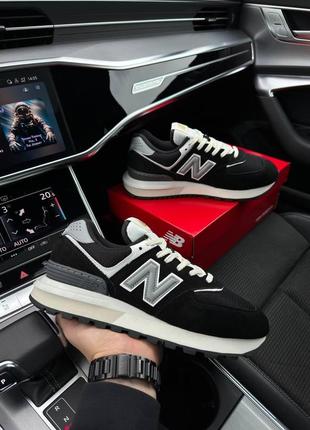 Мужские кроссовки new balance classic black white gray