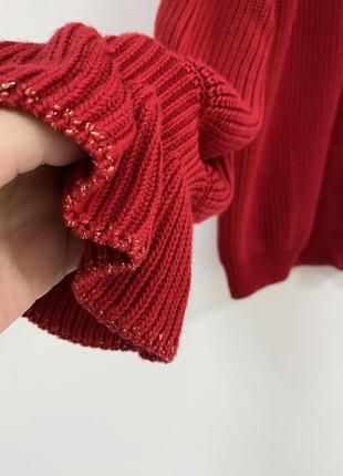 Червона кофта светр великого розміру