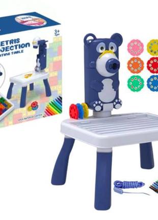 Детский стол для рисования с проектором и мозаикой в коробке 2200-10 р.23,2*7*18,5см