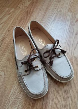 Tods шкіра лофери мокасини