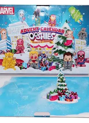 Набор игровых фигурок ooshies - адвент- календарь марвел (24 фигурки) 23296