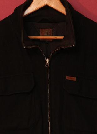 Carhartt shire jacket xl пальто из шерсти и вискозы6 фото