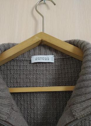 Оригинальный свитер с высоким воротником andrea fenzi made in italy4 фото