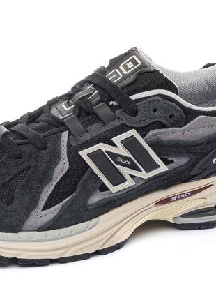 Мужские кроссовки new balance 1906 protection pack full black (нев баланси)8 фото