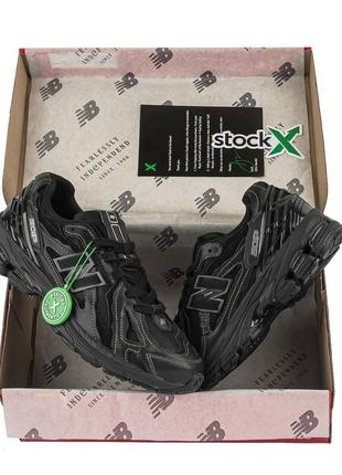 Мужские кроссовки new balance 1906 protection pack full black (нев баланси)6 фото