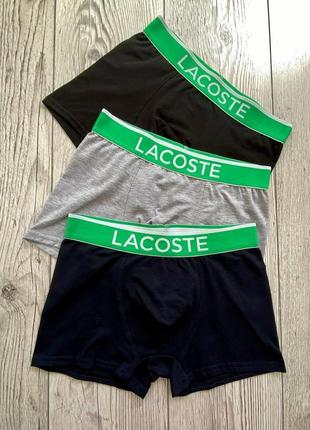 Подарочный набор мужских трусов lacoste из хлопкового материала, 5 штук7 фото