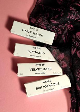 Byredo набір з 4 оригінальних мініатюр-пробників