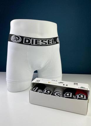 Набор трусов для мужчин diesel, комплект из 5 штук разных размеров9 фото