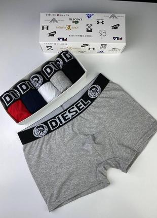 Набор трусов для мужчин diesel, комплект из 5 штук разных размеров10 фото