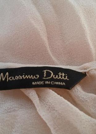 Шелковая блуза massimo dutti 100% шелк8 фото