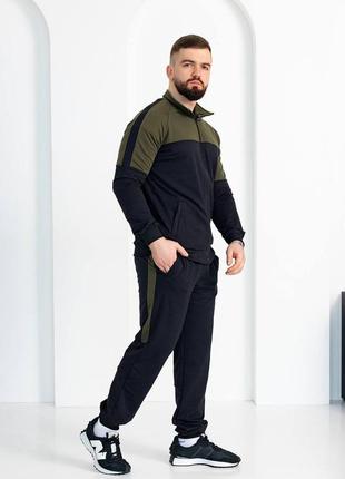 Мужской костюм без капюшона. спортивный костюм со стойкой . мужской спортивный костюм