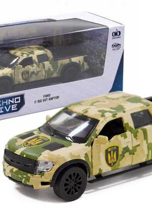 Машина автомодель - ford f-150 svt raptor military 250296 в коробке технодрайв