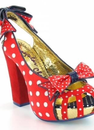 Туфлі човники irregular choice aphrodite high heel slingback open toe platform court