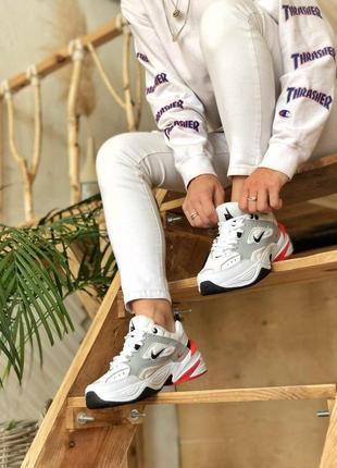 Nike m2k жіночі кросівки з шкіри найк білого кольору (36-41)💜5 фото