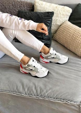 Nike m2k женские кроссовки из кожи найк белого цвета (36-41)💜10 фото