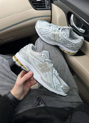 Кроссовки new balance 1906r white rain cloud silver metallic (нев баланти)