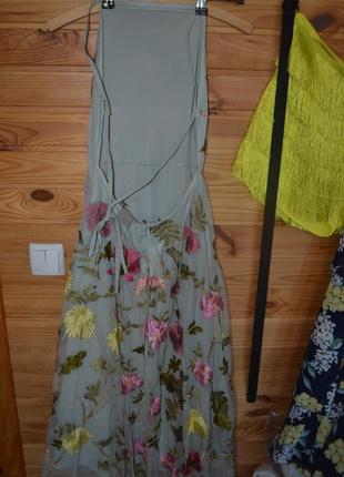 Волшебное платье с вышивкой в цветы, вышитое платье asos edition, вышиванка,код 00868 фото