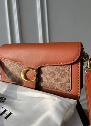 Женская сумка из эко-кожи coach коач молодежная, брендовая сумка-клатч маленькая через плечо  sk015028 фото