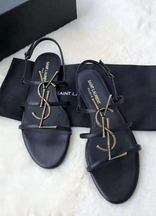 Босоніжки Saint Laurent logo-plaque chevron-quilt shoulder bag
