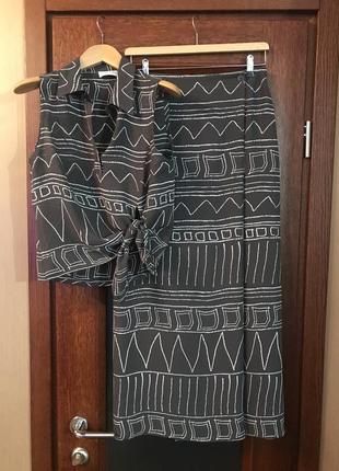 Blacky dress блуза юбка вискоза