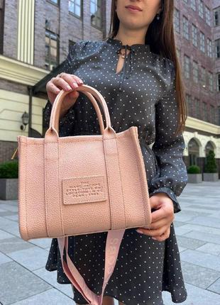 Жіноча сумка marc jacobs tote mini marc jacobs маркabс велика сумка-шопер на плече легка сумка з екошкіри  sk600710 фото