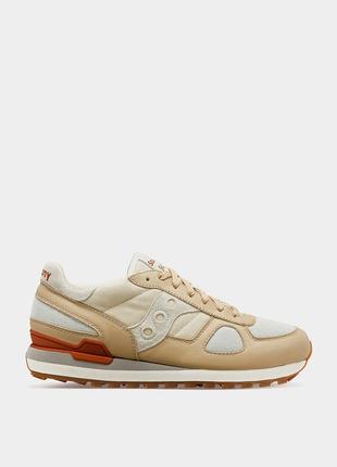 Кроссовки saucony shadow (70762-1s) размер 45 бежевый