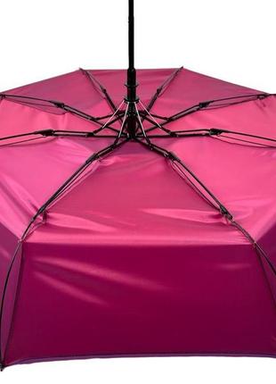 Женский зонт полуавтомат "хамелеон" на 8 спиц от toprain малиновый 02022-66 фото