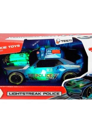 Игрушечная машинка dickie toys меняющая цвет сполохи света police 20 см ol868522 фото