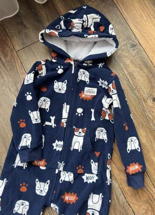 Якісний флісовий ромпер carters в ідеальному стані на 24 міс можна одягати раніше