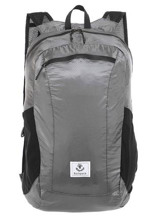 Рюкзак спортивный 4monster water resistant portable t-cdb-32 32л серый (39622006)2 фото