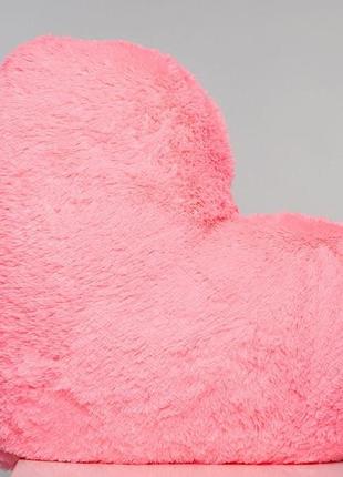 Плюшева іграшка mister medved подушка-серце рожева 50 см