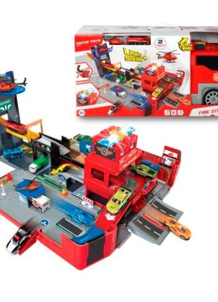 Игрушечный набор dickie toys пожарная машина с аксессуарами 49 см ol869044 фото