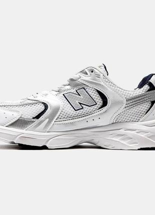 Кроссовки new balance 530 white navy (нев баланти)