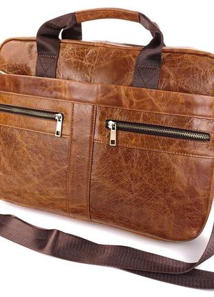 Офисная сумка для мужчин jz ns81371-2 коричневая2 фото