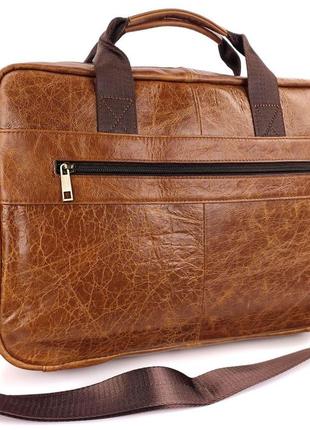 Офисная сумка для мужчин jz ns81371-2 коричневая4 фото