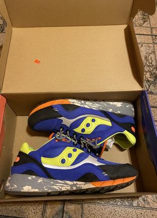 Saucony shadow 6000 blue/lime2 фото