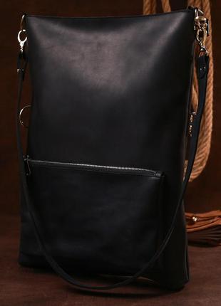 Винтажная женская сумка shvigel 16338 черный7 фото