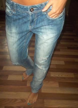 Шикарные джинсы,рваные джинсы бойфренды denim co3 фото